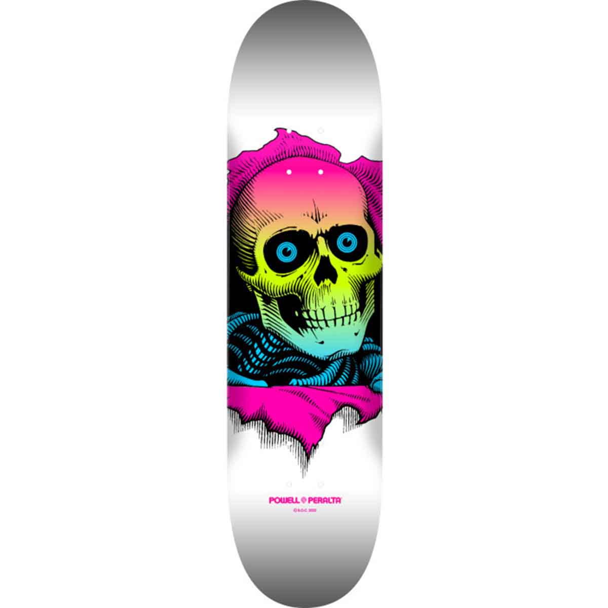 Powell Peralta Ripper Lime Fade/White 8.5 Skateboard Deck