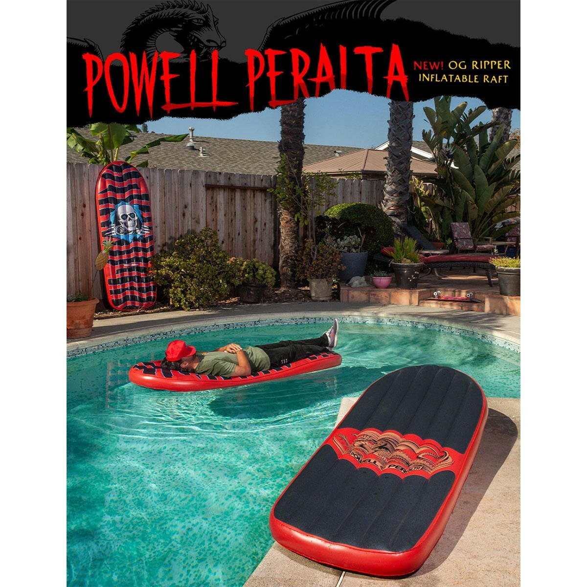 Powell Peralta -  Ripper Raft Red.