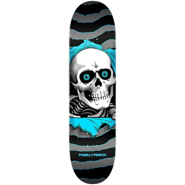 Powell Peralta - Ripper Silver/Light Blue 7.75 Skateboard Deck.