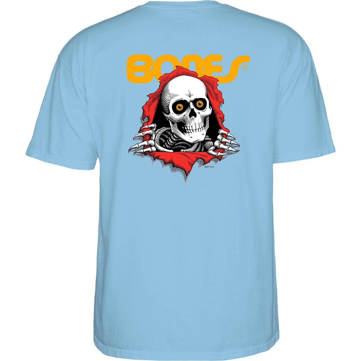 Powell Peralta - Ripper Tee Light Blue.
