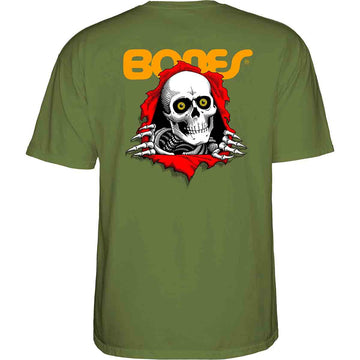 Powell Peralta Ripper Youth Tee Military Green Back