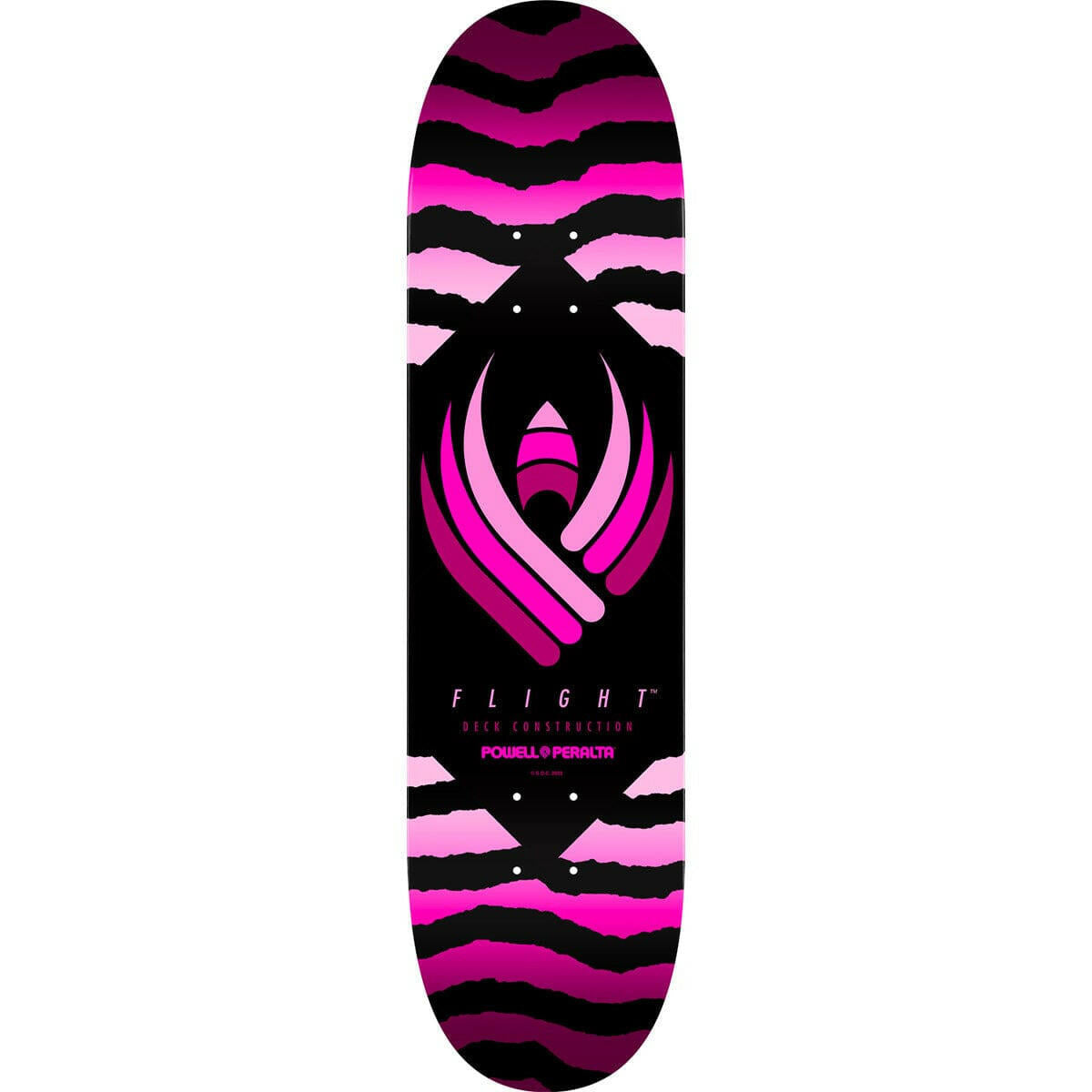 Powell Peralta - Safari Pink Flight 247 8.0 Skateboard Deck.