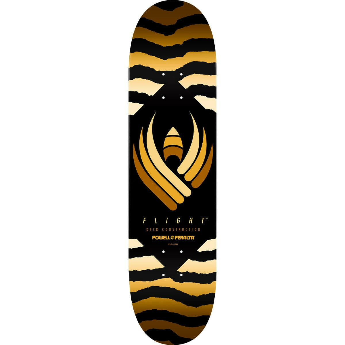 Powell Peralta - Safari Yellow Flight 245 8.75 Skateboard Deck.