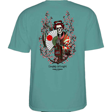 Powell Peralta Sakura Yosozumi Samurai Tee Aquatic Back