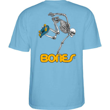 Powell Peralta - Skateboarding Skeleton Tee Baby Blue.