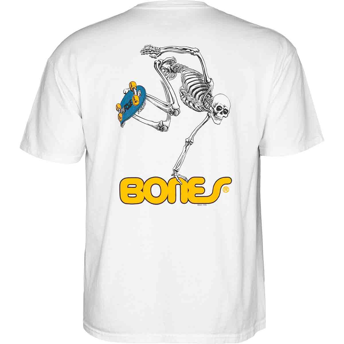 Powell Peralta Skateboarding Skeleton Tee White Back