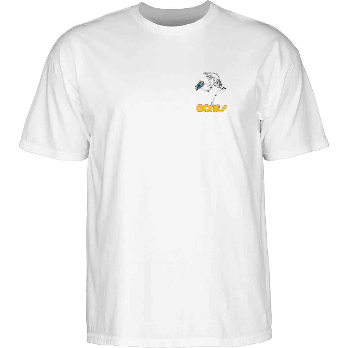 Powell Peralta Skateboarding Skeleton Tee White Front