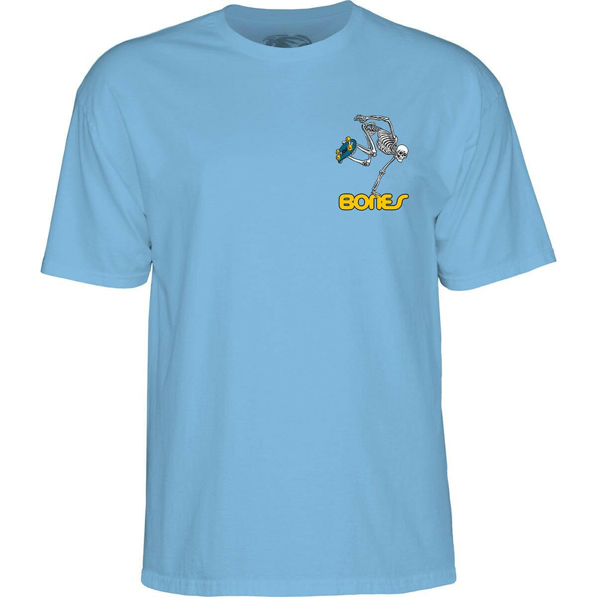 Powell Peralta - Skateboarding Skeleton Youth Tee Carolina Blue.