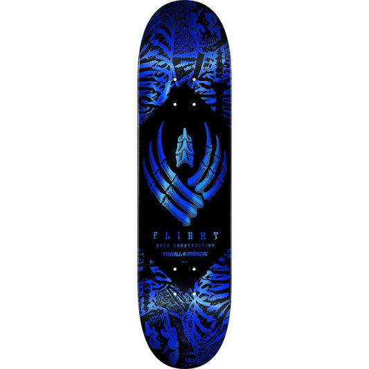 Powell Peralta - Skeleton Blue Foil Flight 8.75 Skateboard Deck.