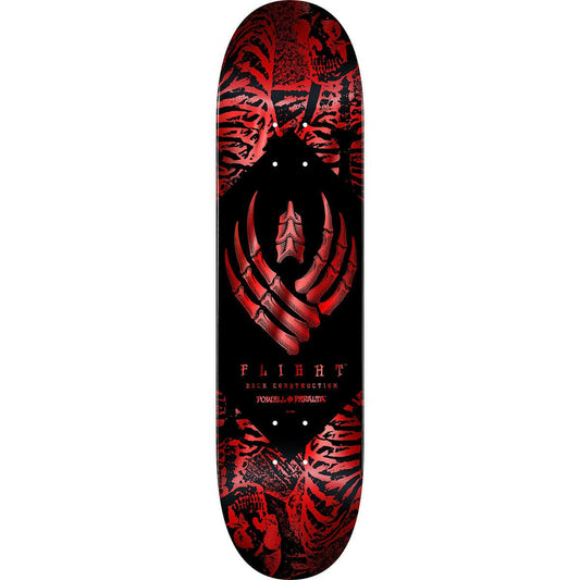 Powell Peralta - Skeleton Red Foil Flight 8.38 Skateboard Deck.