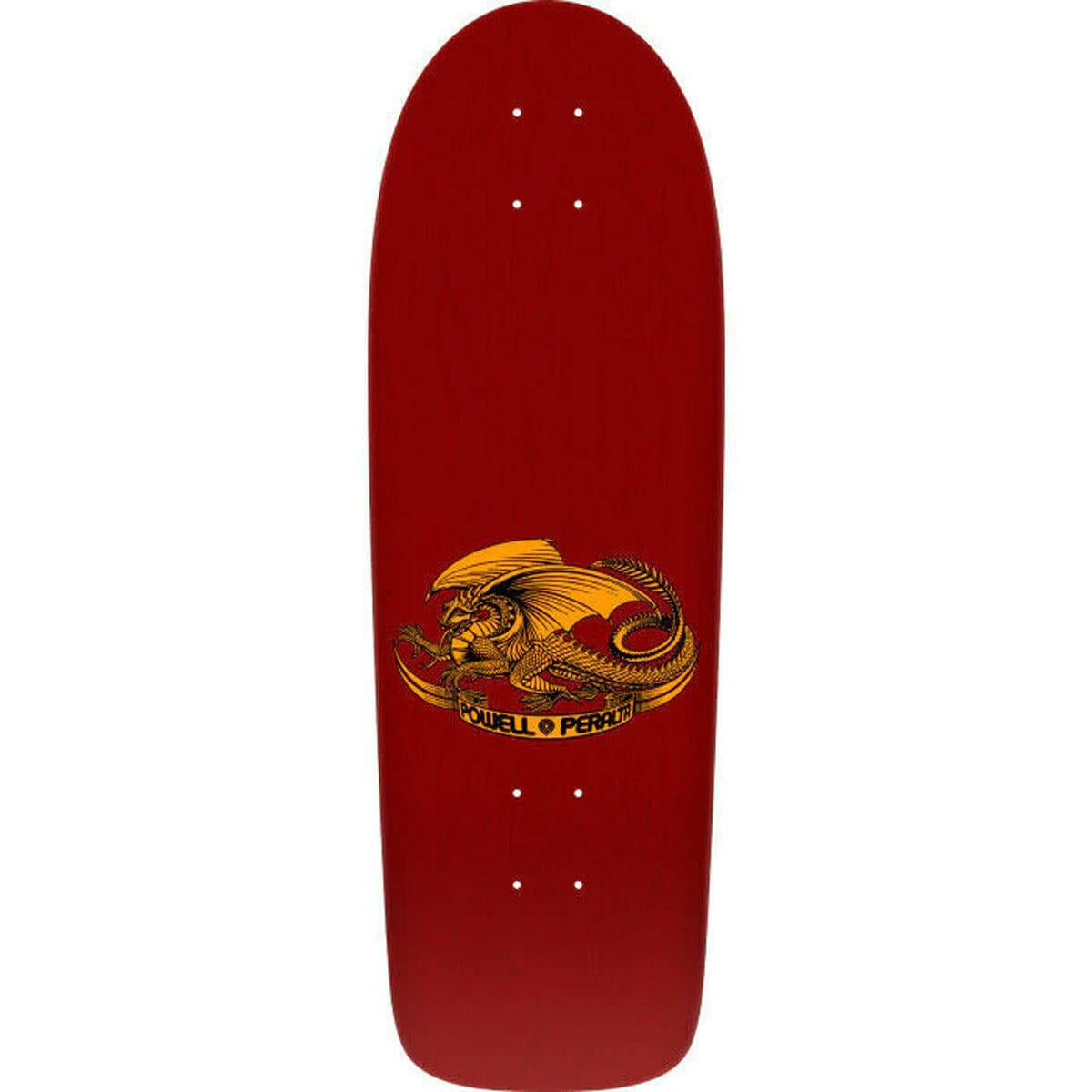 Powell Peralta - Rodriguez Skull & Sword OG Maroon 10.0 Reissue Skateboard Deck.