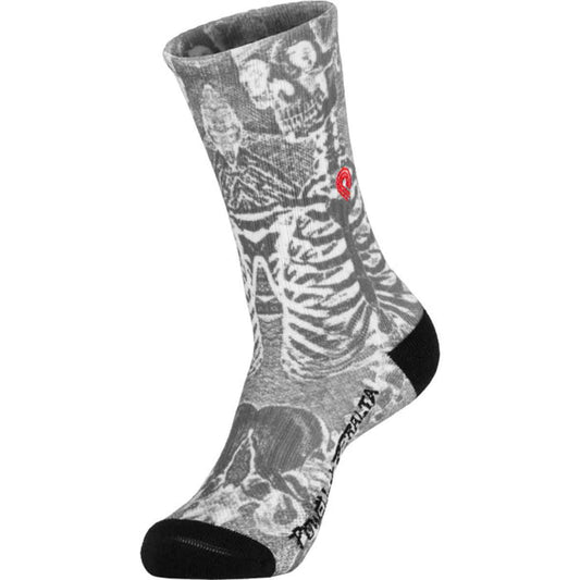 Powell Peralta Skull & Sword Skeleton Socks Charcoal