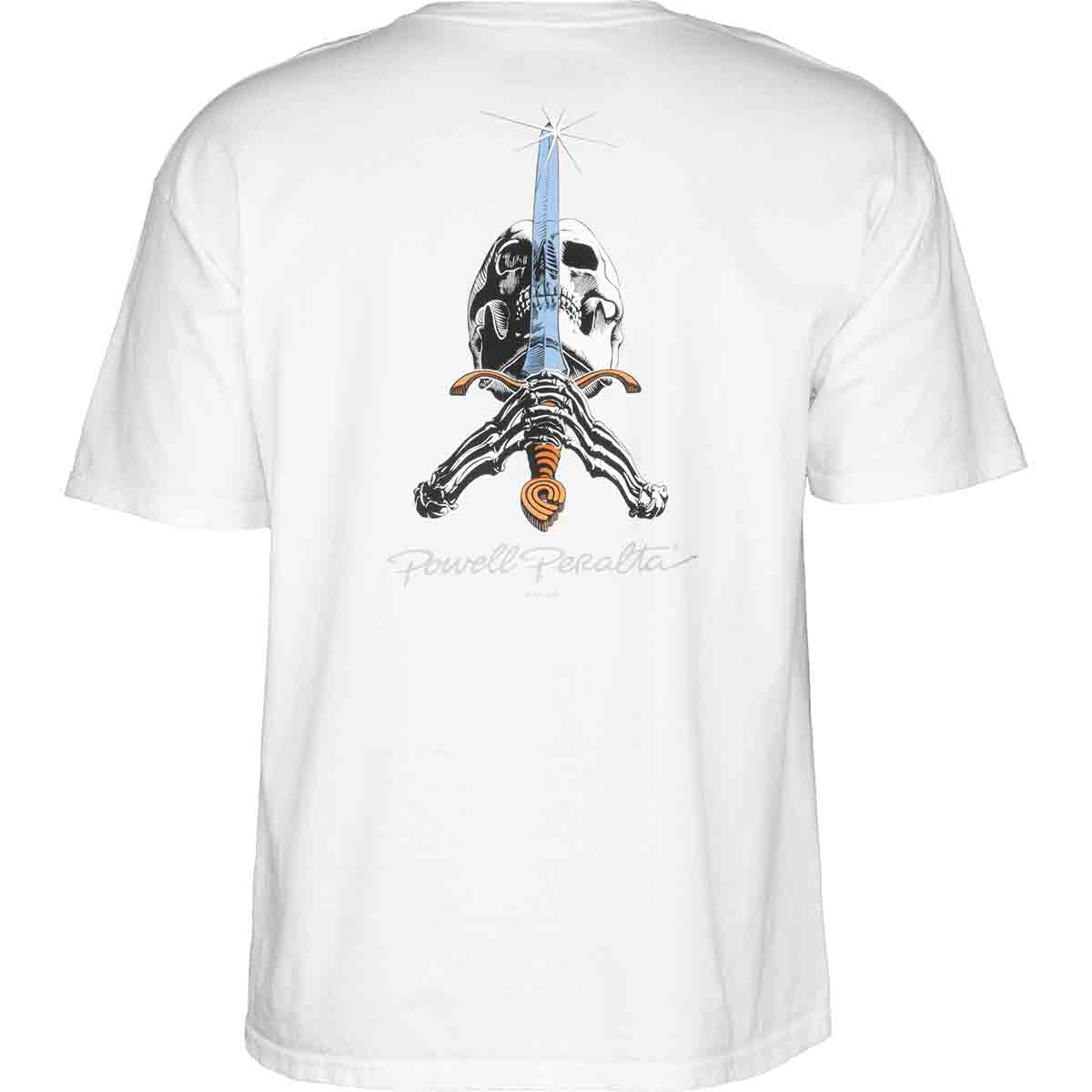 Powell Peralta Skull & Sword Tee White Back