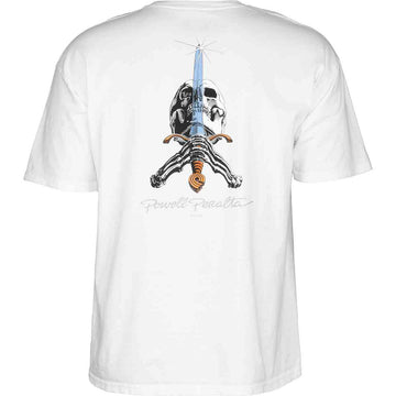 Powell Peralta Skull & Sword Tee White Back