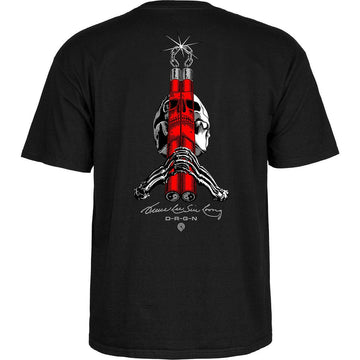 Powell Peralta - Skull & Nunchucks Bruce Lee Collab Tee Black.