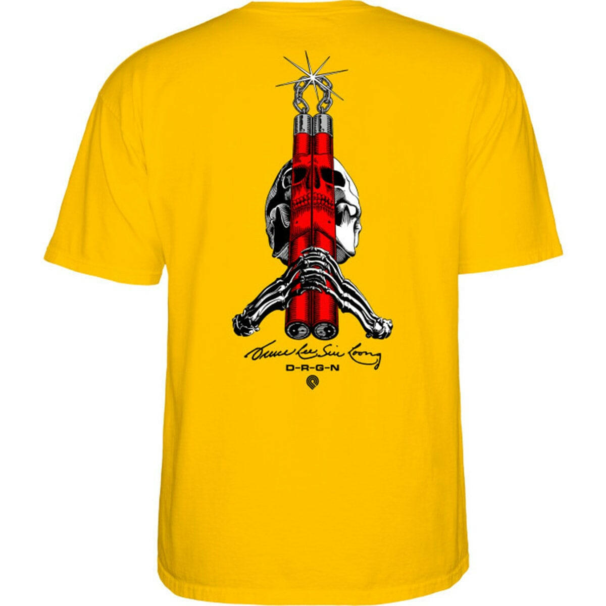 Powell Peralta - Skull & Nunchucks Bruce Lee Collab Tee Daisy.
