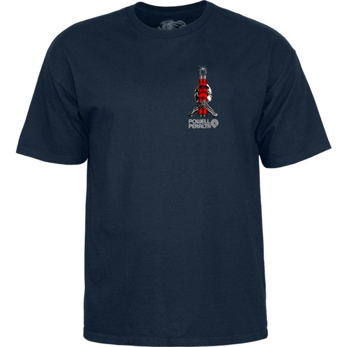 Powell Peralta - Skull & Nunchucks Bruce Lee Collab Tee Navy.