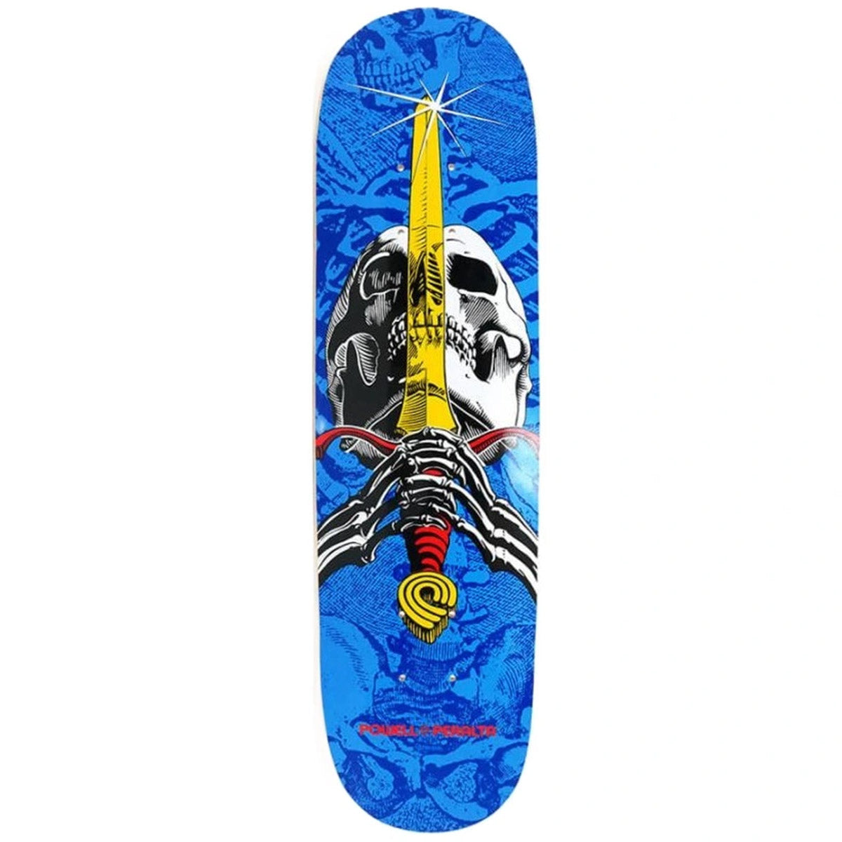 Powell Peralta - Skull & Sword Blue 7.5 Skateboard Deck.
