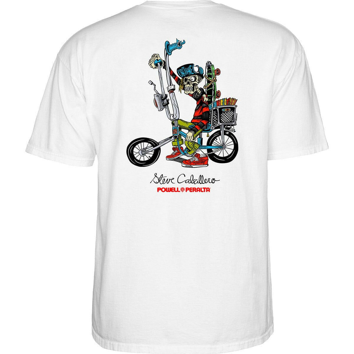 Powell Peralta - Steve Caballero Chopper Bike Tee White.