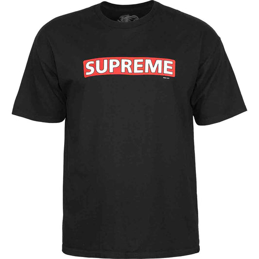 Powell Peralta Supreme Tee Black Front