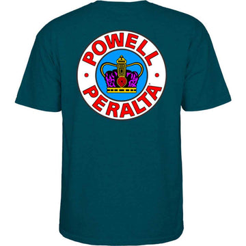 Powell Peralta Supreme Tee Midnight Teal Back