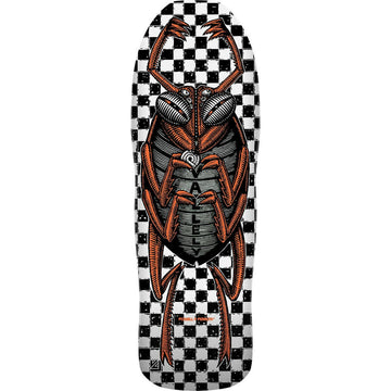 Powell Peralta - Mike Vallely Bug White 10.0 Reissue Skateboard Deck.