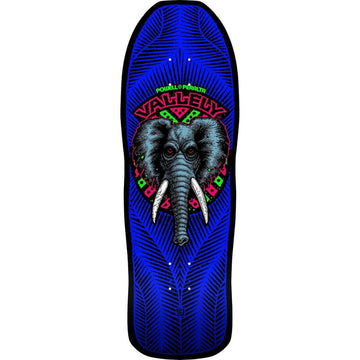 Powell Peralta - Mike Vallely Elephant Blacklight 10.0 Reissue Skateboard Deck.