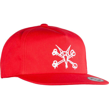 Powell Peralta Vato Rat Snapback Red Front