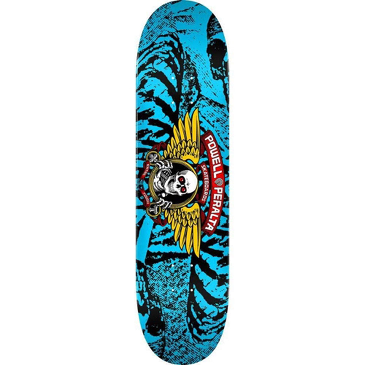 Powell Peralta Winged Ripper Black/Light Blue 7.0 Skateboard Deck