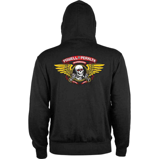 Powell Peralta Winged Ripper Hoodie Black Back