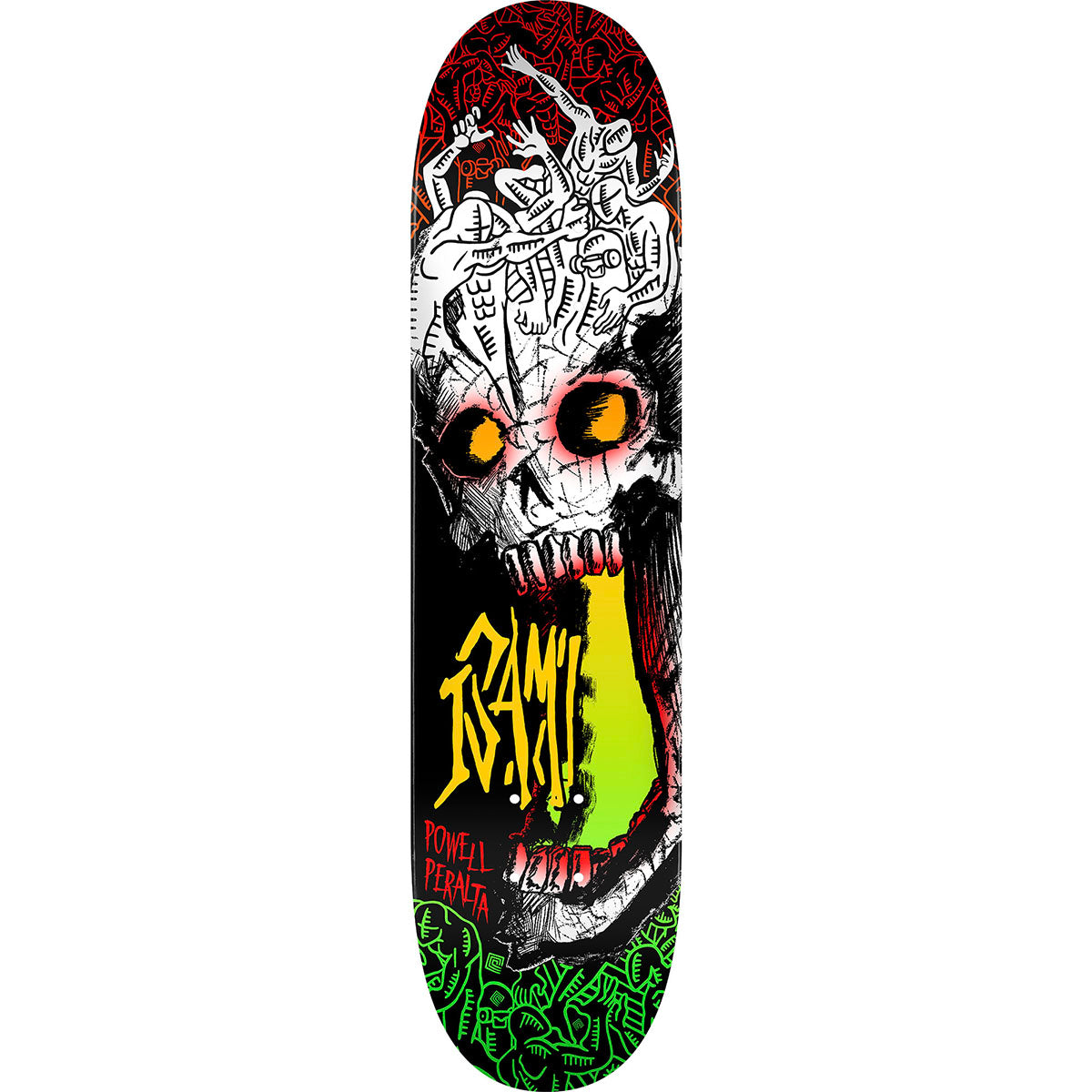 Powell Peralta - Isamu Yamamoto Skull 8.0 Skateboard Deck.