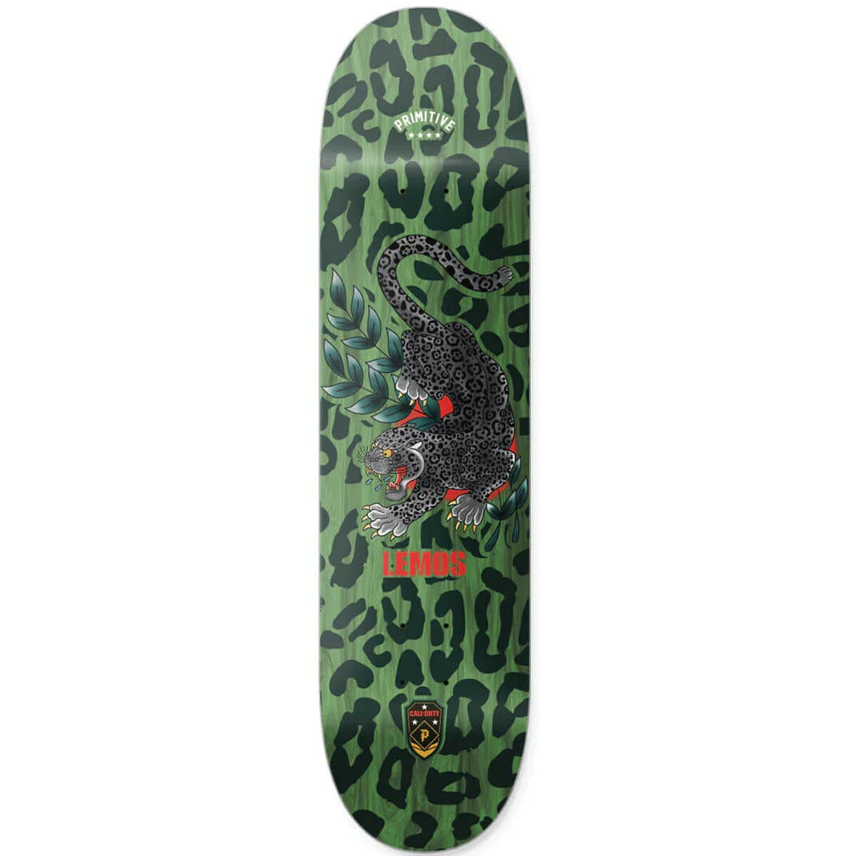 Primitive - Tiago Lemos Black Jaguar 8.25 Skateboard Deck.