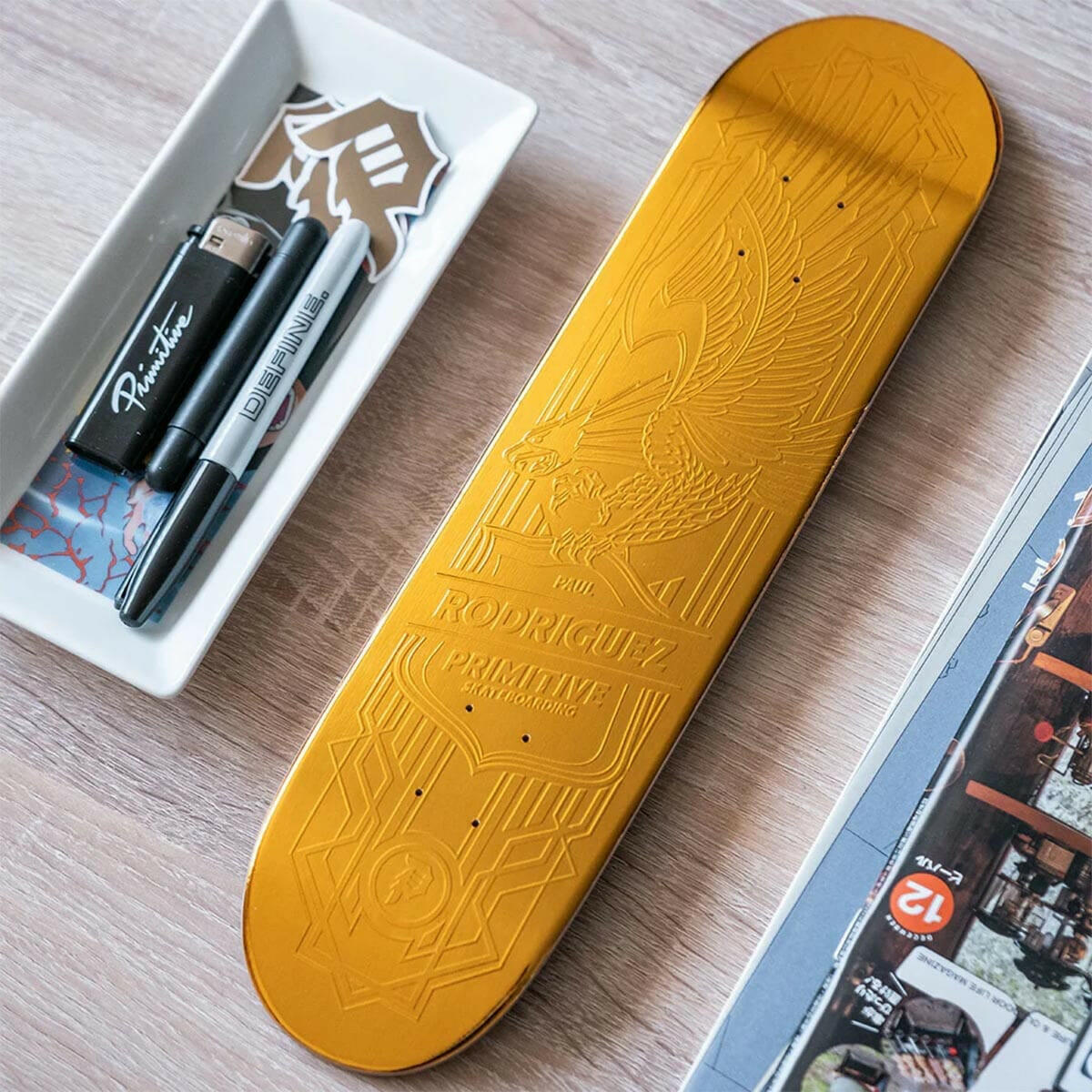 Primitive - Paul Rodriguez Gold Foil Eagle Collectible Mini Deck.