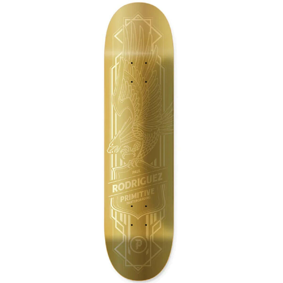 Primitive - Paul Rodriguez Eagle Gold 8.0 Skateboard Deck.