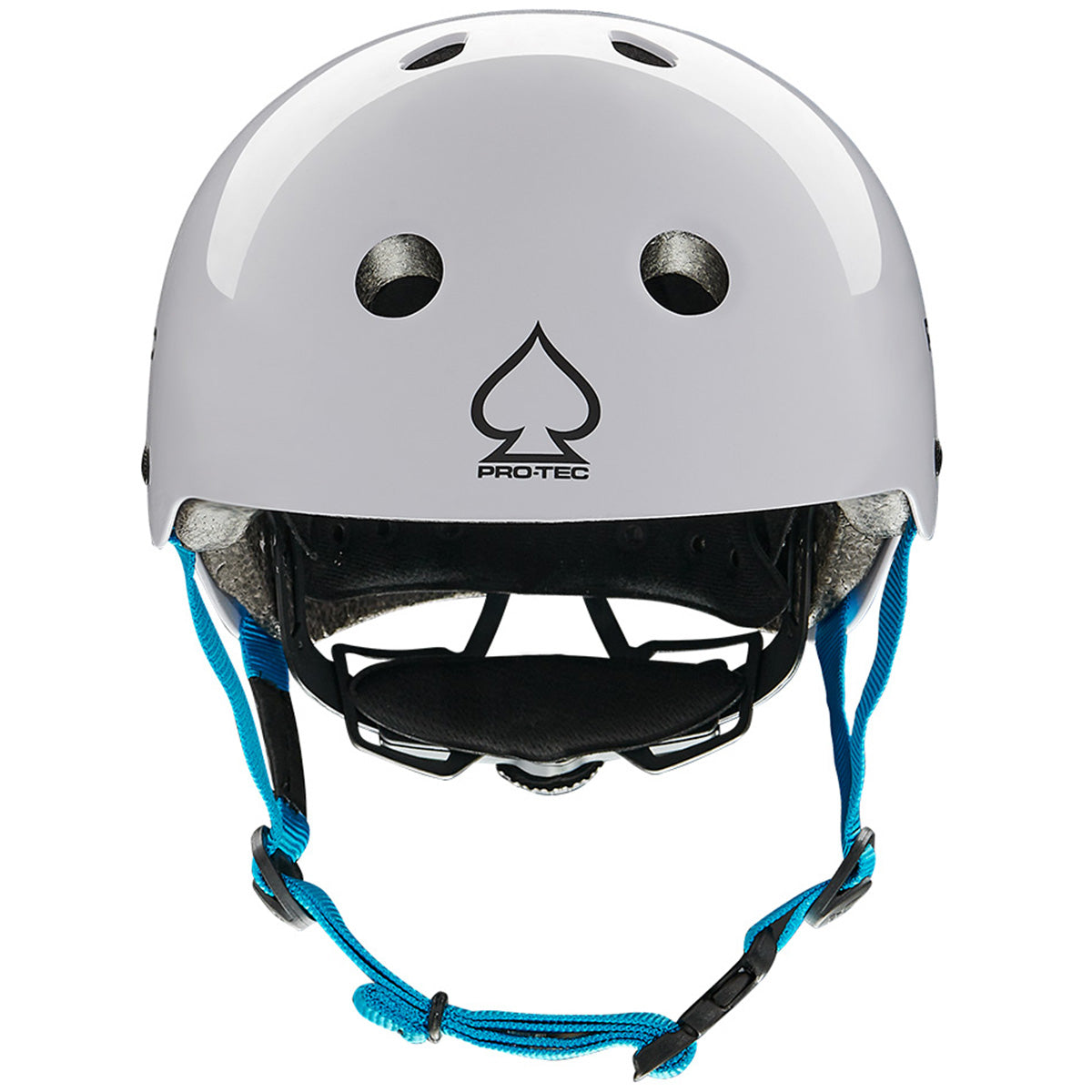 Pro Tec Junior Classic Fit Certified Helmet Gloss White Front