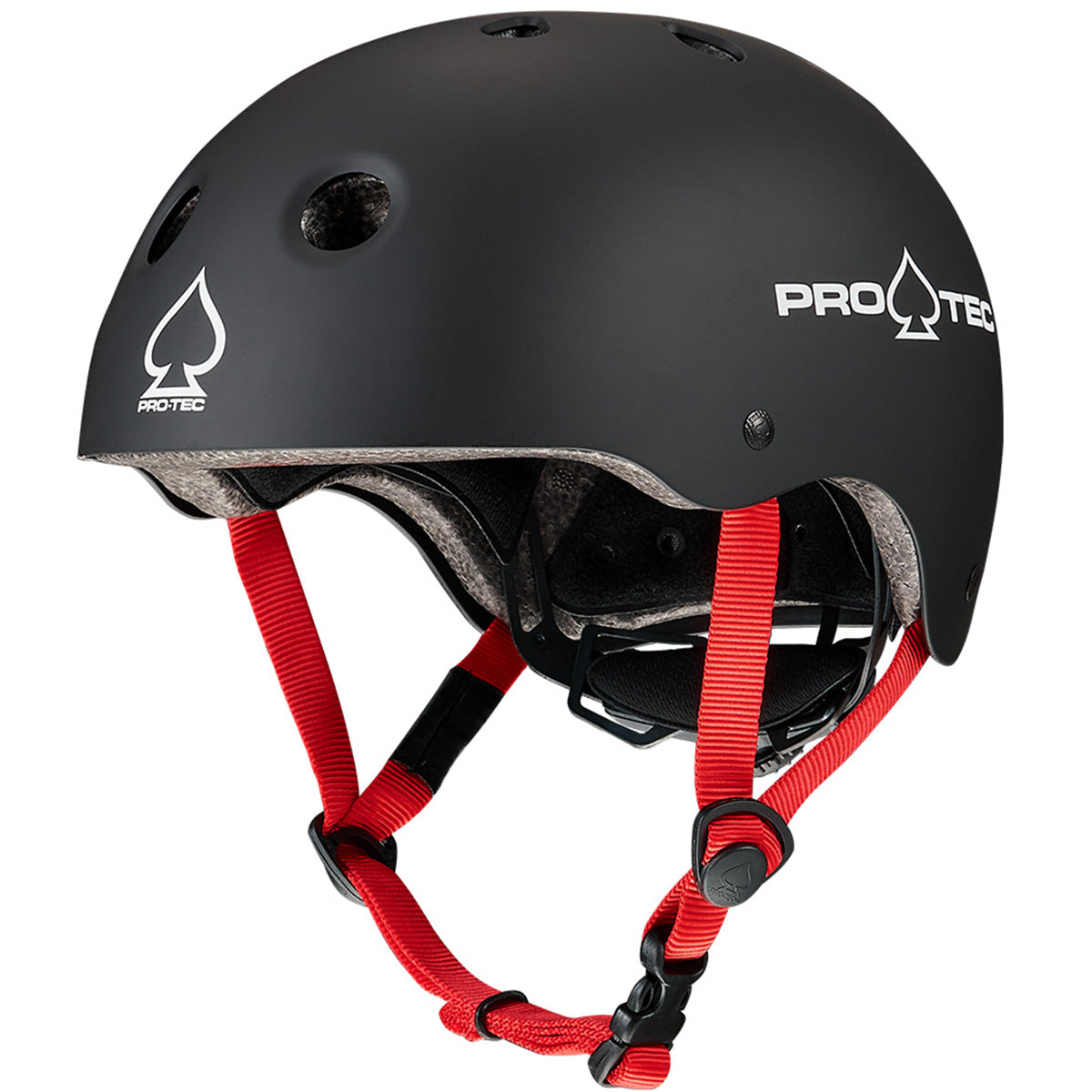 Pro Tec Junior Classic Fit Certified Helmet Matte Black Angle