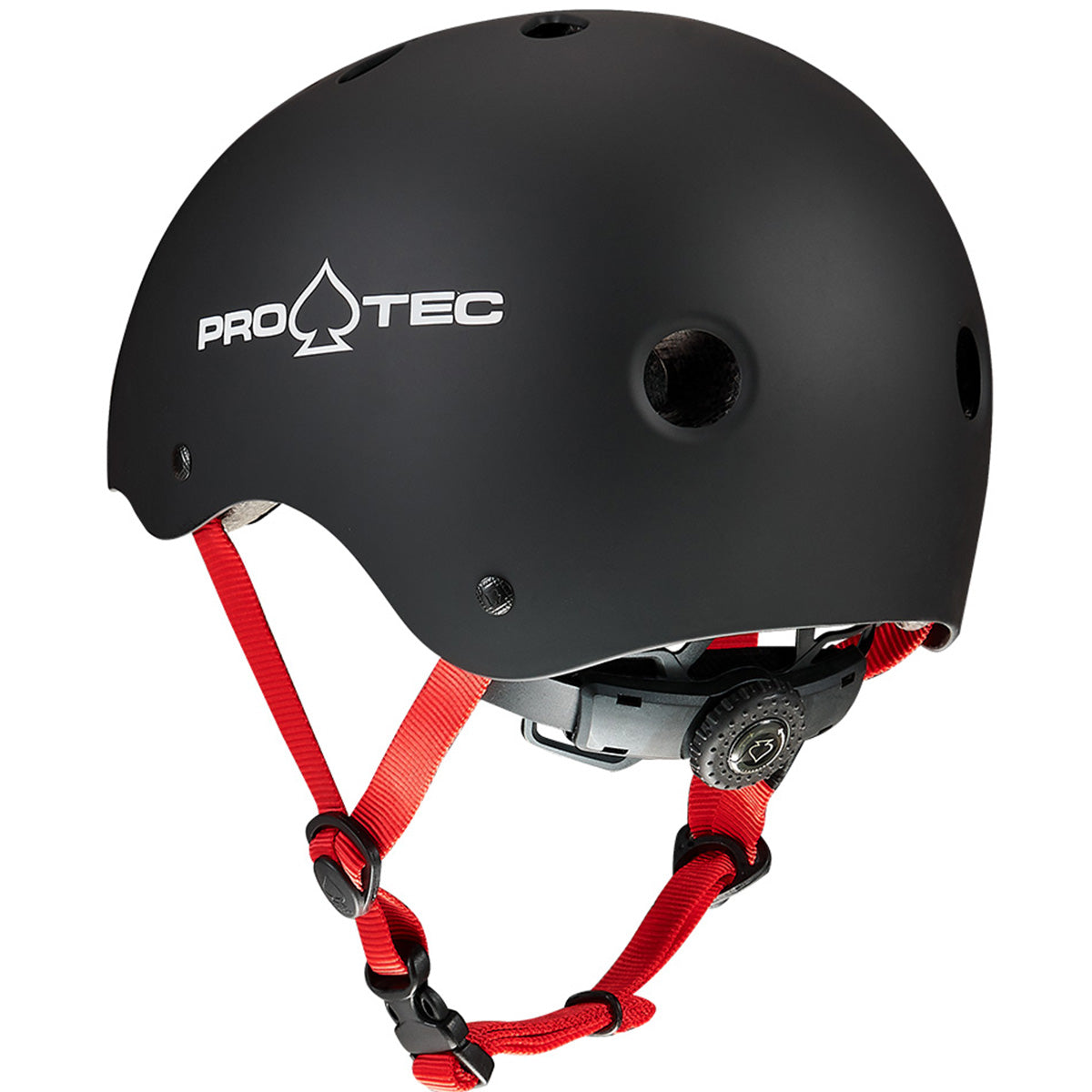 Pro Tec Junior Classic Fit Certified Helmet Matte Black Back Angle 2