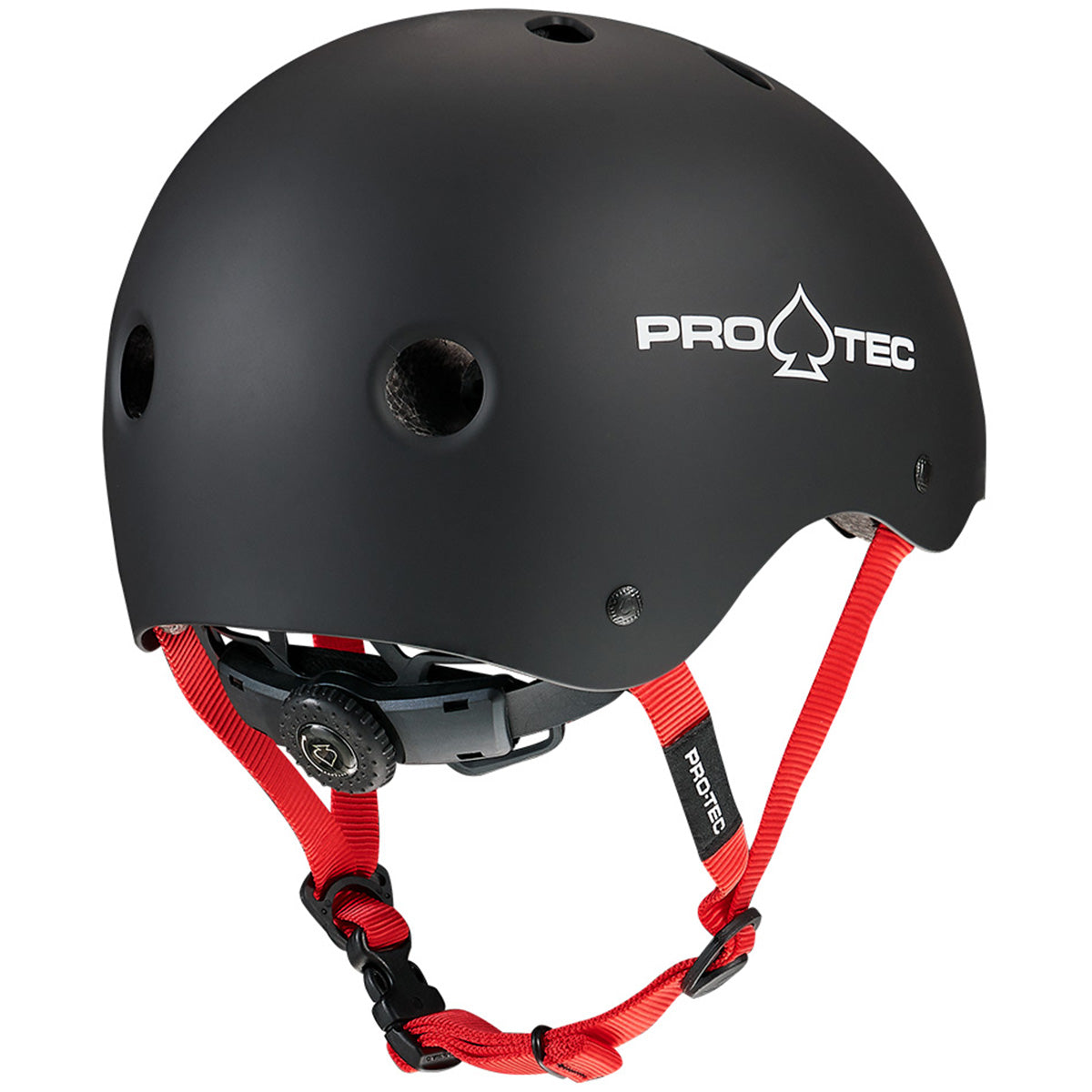 Pro Tec Junior Classic Fit Certified Helmet Matte Black Back Angle