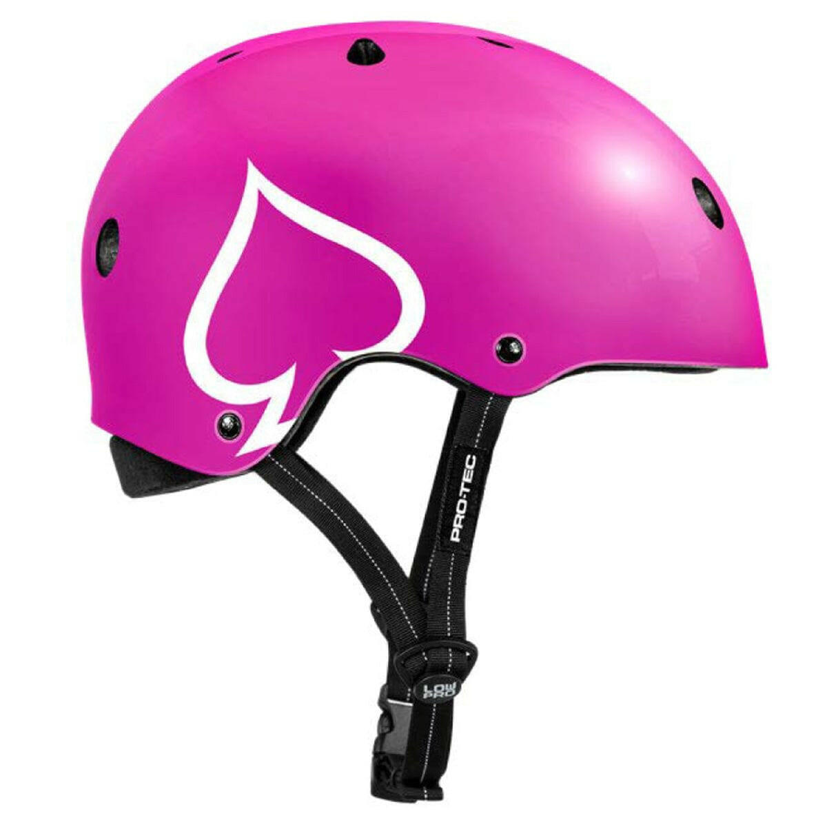 Pro Tec - Low Pro Certified Helmet Gloss Pink.