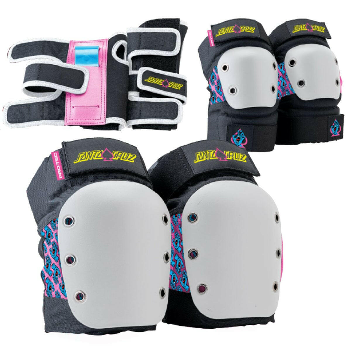 Pro Tec - Street Adult 3 Pack Pad Set Santa Cruz.