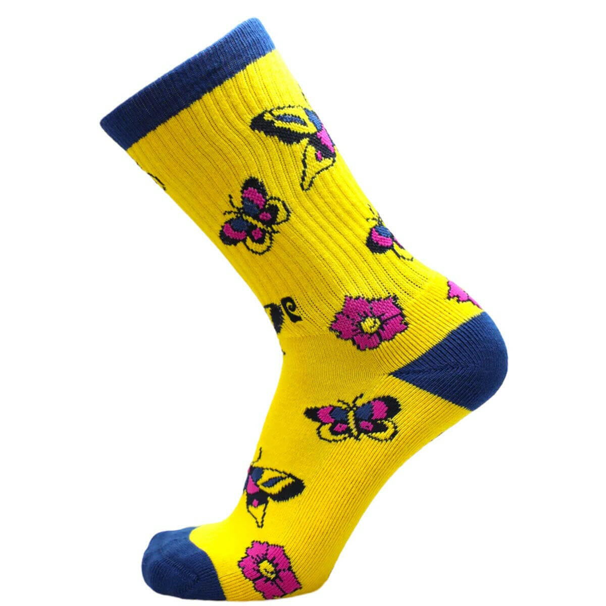 Psockadelic - Butterfly Flower Socks.