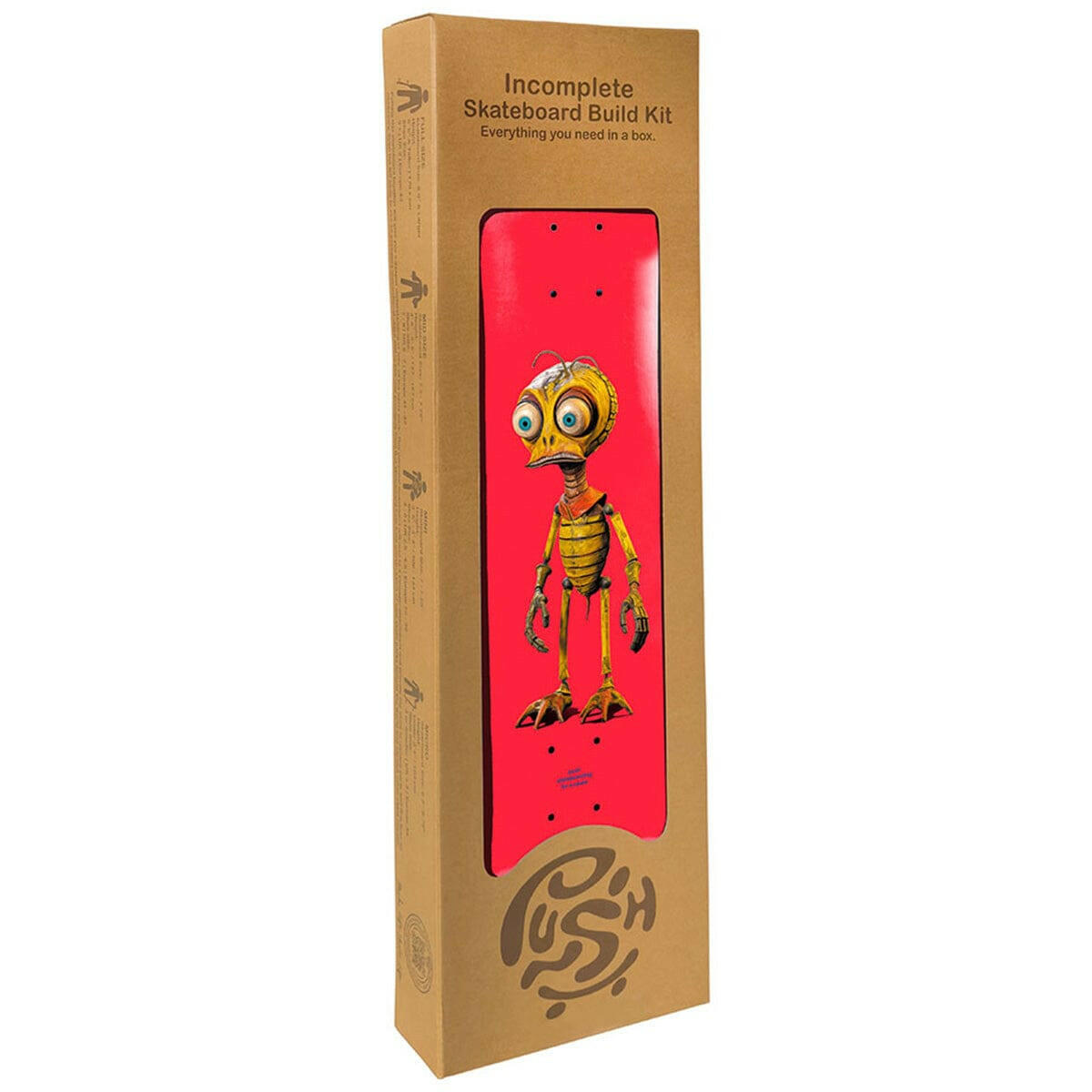 Push - Bee Zombie Incomplete 7.75 Complete Skateboard.