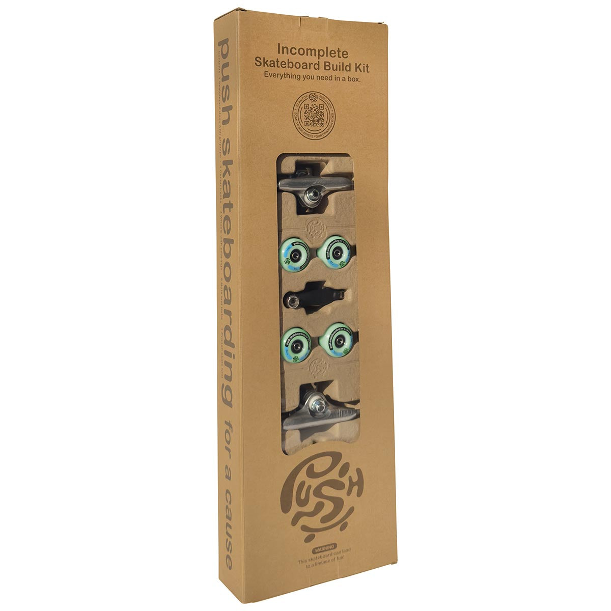 Push - Frogster Incomplete 7.75 Complete Skateboard.
