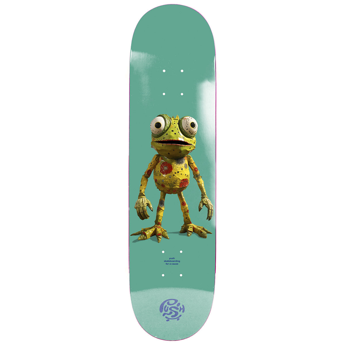 Push - Frogster Incomplete 7.75 Complete Skateboard.