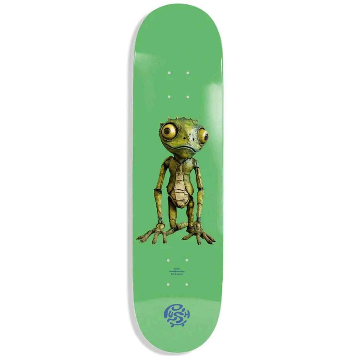 Push - Lizard Guy Incomplete 7.5 Complete Skateboard.