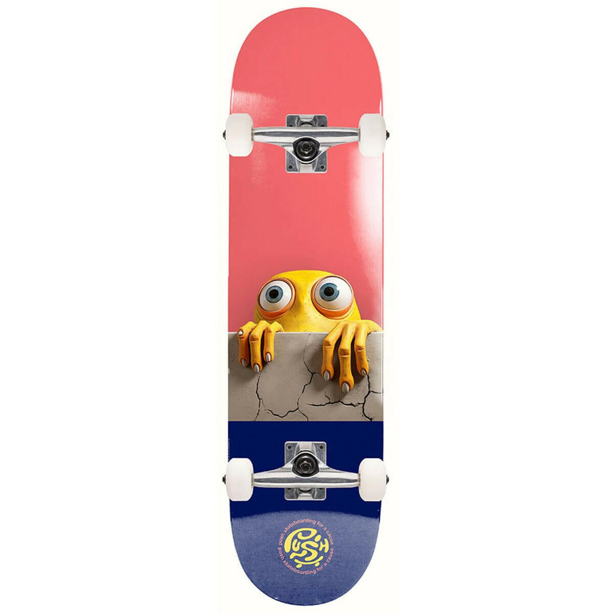 Push Peek Over Soft Top 7.0 Complete Skateboard.