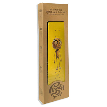 Push - Plywood Guy Incomplete 7.25 Complete Skateboard.