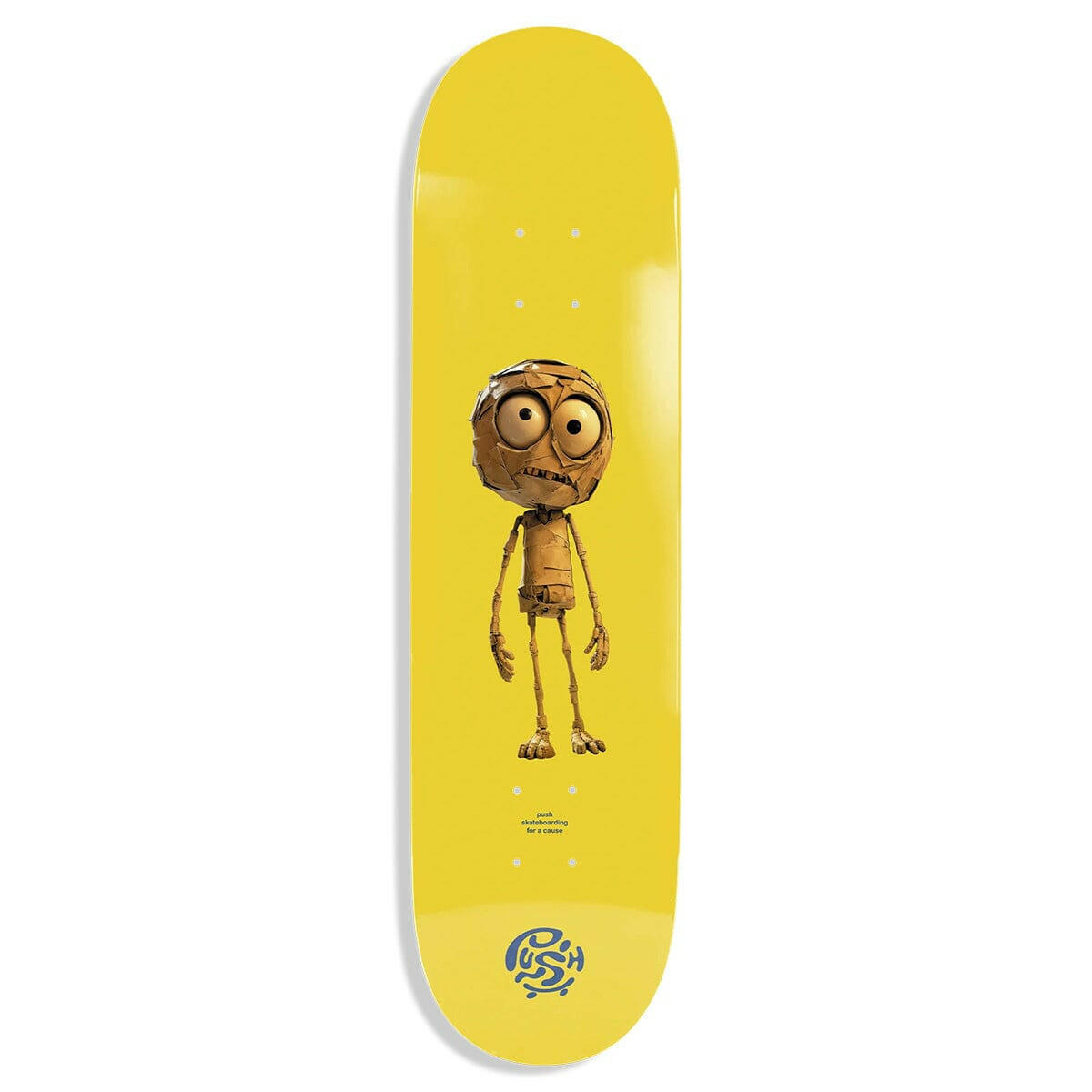 Push - Plywood Guy Incomplete 7.25 Complete Skateboard.