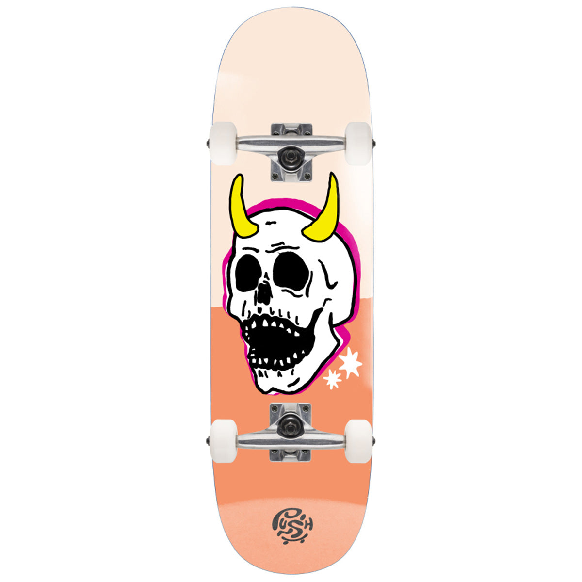 Push Skull Horn 7.5 Complete Skateboard