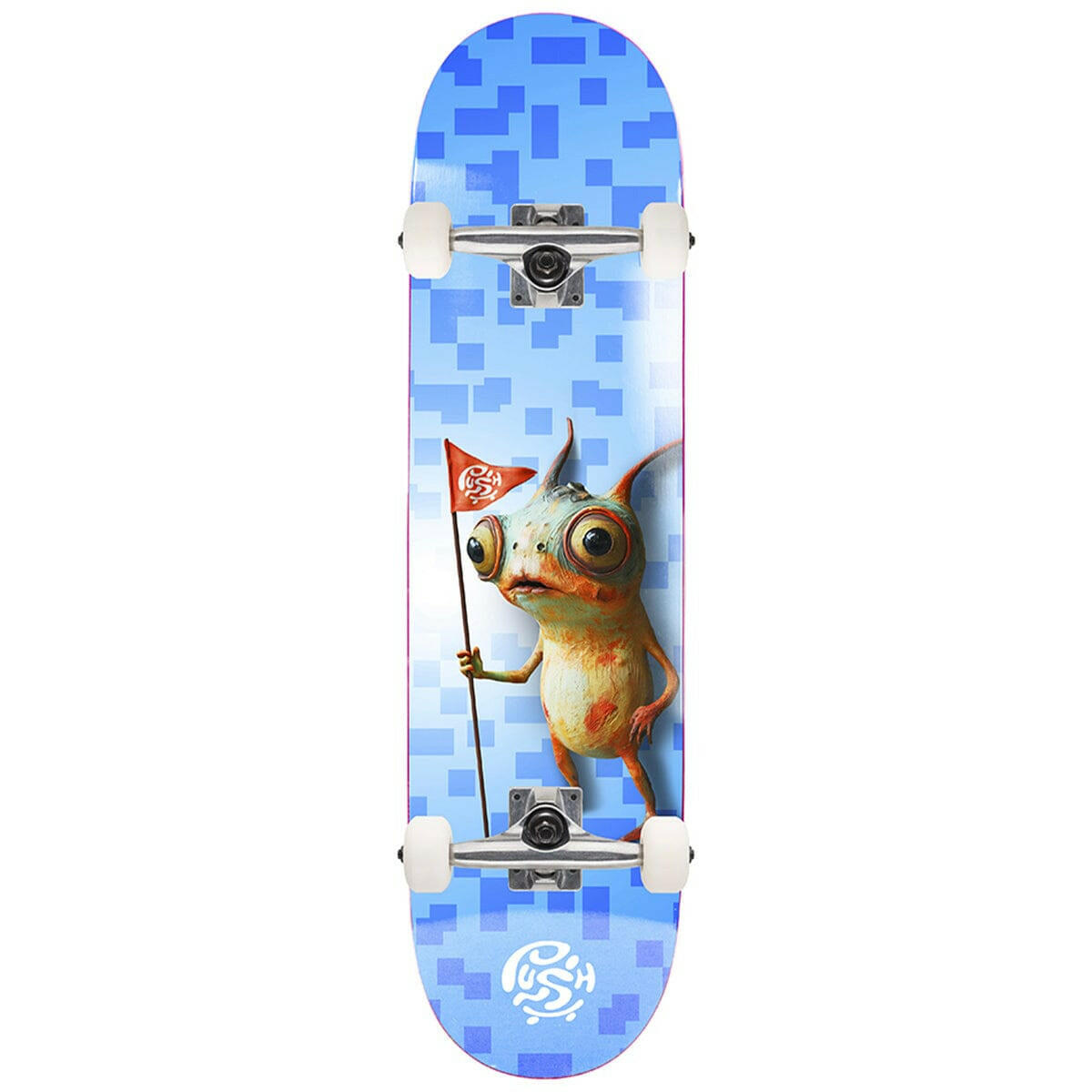 Push Squigly 7.25 Complete Skateboard.